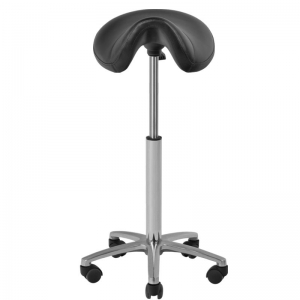 Gabbiano Taboret kosmetyczny-fryzjerski 001B czarny wysoki  (104101)