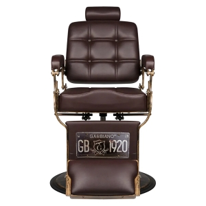 Gabbiano fotel barberski Boss brązowy (126467)