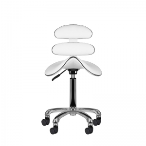 Taboret kosmetyczny roll speed AM-880 biały (126430)