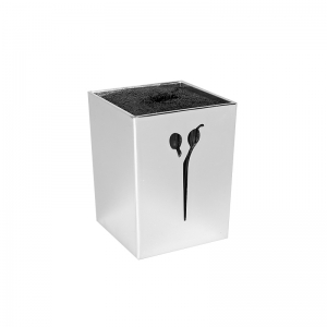 Stojak na nożyczki fryzjerskie srebrny (133301)