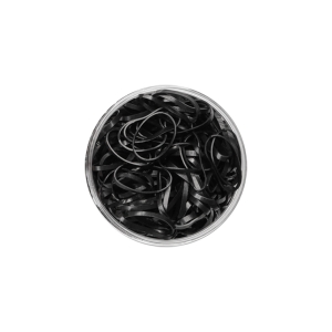 Gumki do wiązania włosów - czarne (144117)