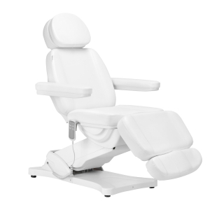 Elektryczny fotel kosmetyczny SILLON CLASSIC 3 silniki biały  (148285)