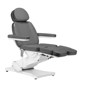 Elektryczny fotel kosmetyczny SILLON CLASSIC 2 silniki pedi szary (148289)