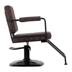 Gabbiano fotel fryzjerski Katania Loft Old Leather ciemny brąz (147875)