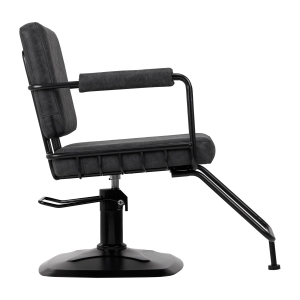 Gabbiano fotel fryzjerski Katania Loft Old Leather czarny (147876)