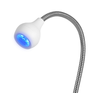 Glow Lampka UV LED Snake na biurko biała  (150139)