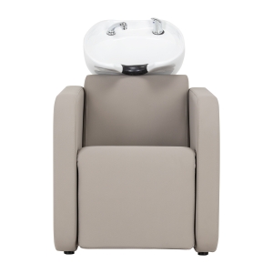 Gabbiano Myjnia fryzjerska Sylvia z elektrycznym podnóżkiem beżowa (153419)