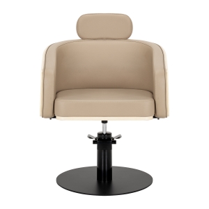 Gabbiano fotel fryzjerski Wratislavia beżowy czarna podstawa (154164)