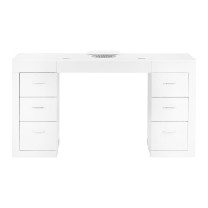 Biurko kosmetyczne 324 z pochłaniaczem kasetowym białe (150940)