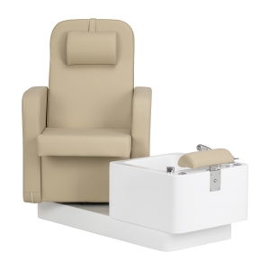 Fotel kosmetyczny SPA do pedicure Sillon Elysia beżowy  (155538)