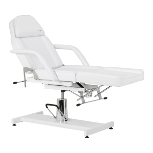 Fotel kosmetyczny hydrauliczny Sillon 210 z kołyską biały  (155704)