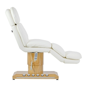 Fotel kosmetyczny elektryczny Sillon Cloud 3 silniki kremowy (154562)