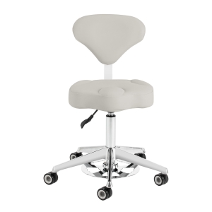 Taboret kosmetyczny Azzurro 156-F bump-up szary  (155915)
