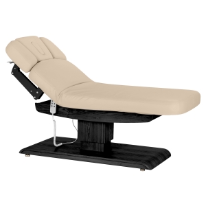 Leżanka SPA Sillon Relax beżowa z czarną podstawą (156146)