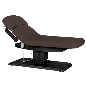 Leżanka SPA Sillon Relax brązowa ciemna z czarną podstawą (156147)