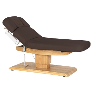 Leżanka SPA Sillon Relax brązowa ciemna z jasnobrązową podstawą (156152)