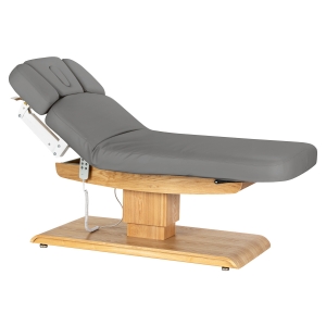 Leżanka SPA Sillon Relax szara z jasnobrązową podstawą (156153)