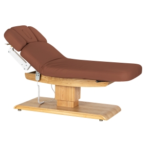 Leżanka SPA Sillon Relax brązowa z jasnobrązową podstawą (156154)