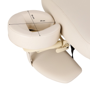 Leżanka SPA Sillon Comfort kremowa z jasnobrązową podstawą (154687)