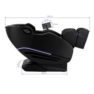 Fotel masujący Sakura Maximus 809 3D czarny  (154185)