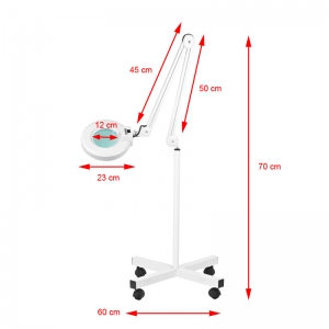 ACTIVESHOP Lampa lupa led S4 + statyw led reg. natężenie światła 