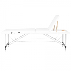 ACTIVESHOP Stół składany do masażu aluminiowy komfort Activ Fizjo 3 segmentowy white