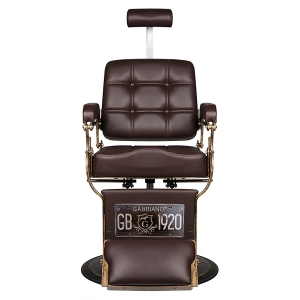 Gabbiano fotel barberski Boss brązowy (126467)
