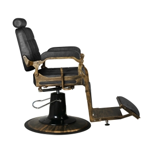 Gabbiano fotel barberski Boss HD Old Leather czarny (131780)