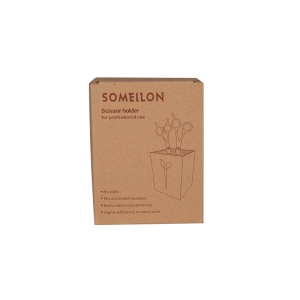 Stojak na nożyczki fryzjerskie srebrny (133301)