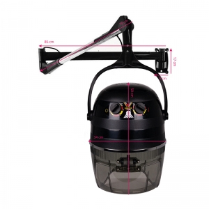 Gabbiano suszarka wisząca 1600A jedna prędkość czarna (133161)