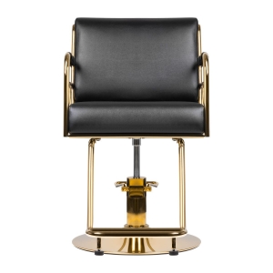 Gabbiano fotel fryzjerski Prato złoto - czarny  (137106)