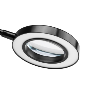 Lampka lupa led snake ring na biurko czarna  (138394)