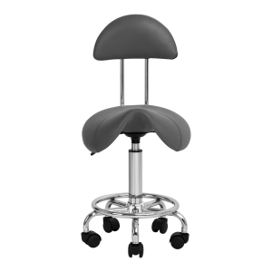Taboret kosmetyczny 6001 szary (140918)