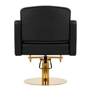 Gabbiano fotel fryzjerski Turyn złoto czarny (148034)