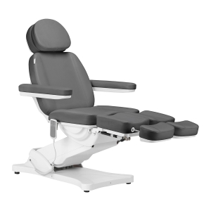 Elektryczny fotel kosmetyczny SILLON CLASSIC 2 silniki pedi szary (148289)