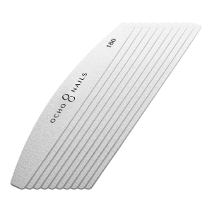 Ocho Nails papierki wymienne do pilnika półksiężyc metal. 180 10 szt.  (150145)