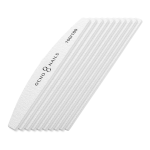 Ocho Nails pilnik półksiężyc 100/180 10 szt. (150148)