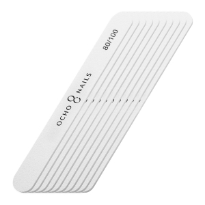 Ocho Nails pilnik prosty 80/100 10 szt. (150162)