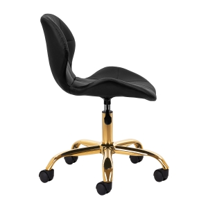 Taboret kosmetyczny QS-06G złoto czarny (150114)