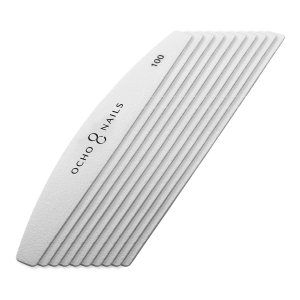 Ocho Nails papierki wymienne do pilnika półksiężyc metal. 100 10 szt. (150144)