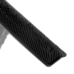 Miotła fryzjerska gumowa z kijem teleskopowym szara (152007)