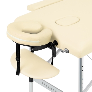 Balance stół składany do masażu aluminiowy 2 segmentowe cream (155270)
