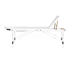 Balance stół składany do masażu aluminiowy 3 segmentowy white (155274)
