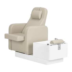 Fotel kosmetyczny SPA do pedicure Sillon Elysia kremowy  (155539)