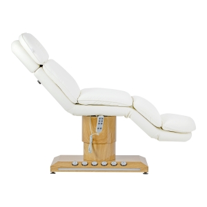 Fotel kosmetyczny elektryczny Sillon Cloud 3 silniki kremowy (154562)