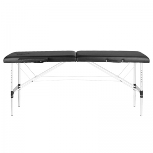 ACTIVESHOP Stół składany do masażu aluminiowy komfort Activ Fizjo 2 segmenty czarny