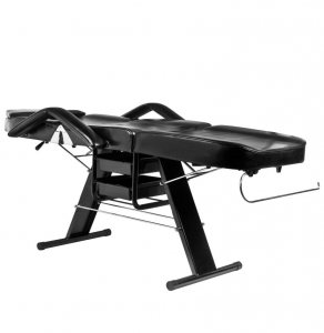 ACTIVESHOP Fotel kosmetyczny A202 z kuwetami czarny 