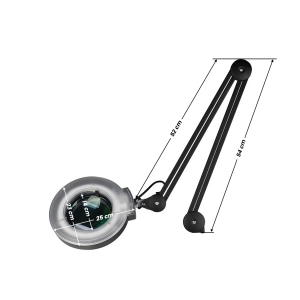 ACTIVESHOP Lampa lupa S4 + statyw czarna 