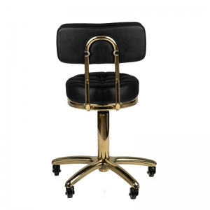ACTIVESHOP Taboret kosmetyczny Gold AM-961 czarny 
