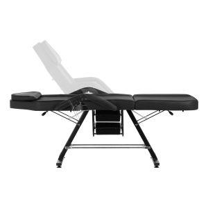 ACTIVESHOP Fotel kosmetyczny Sillon z kuwetami czarny 